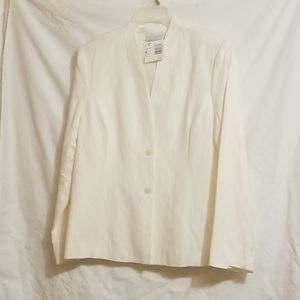 NWT Jacklyn Smith White Jacket Women's 14